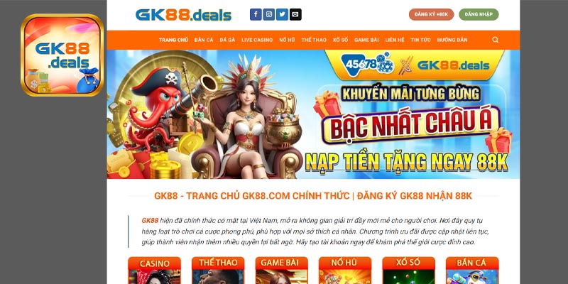 Giới thiệu sân chơi GK88
